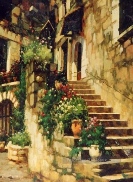  impressionniste - Paysage yxf142eB Impressionniste floral jardin